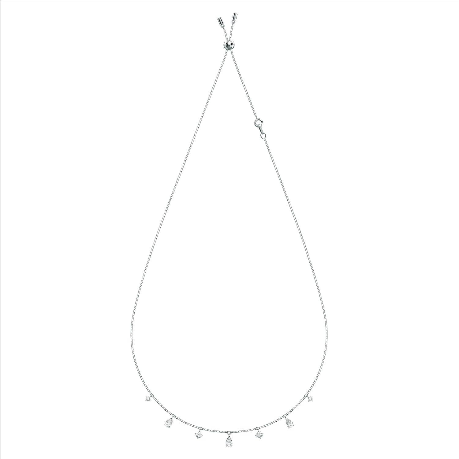 imageSwarovski Attract Crystal Necklace and Earrings Jewelry CollectionChoker Necklace Rhodium Tone