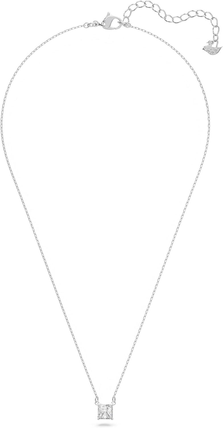 imageSwarovski Attract Crystal Necklace and Earrings Jewelry CollectionPendant Necklace Rhodium Tone