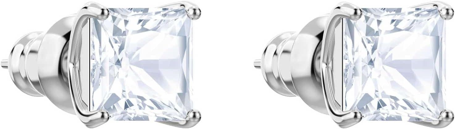 imageSwarovski Attract Crystal Necklace and Earrings Jewelry CollectionStud Pierced Earrings Rhodium Tone