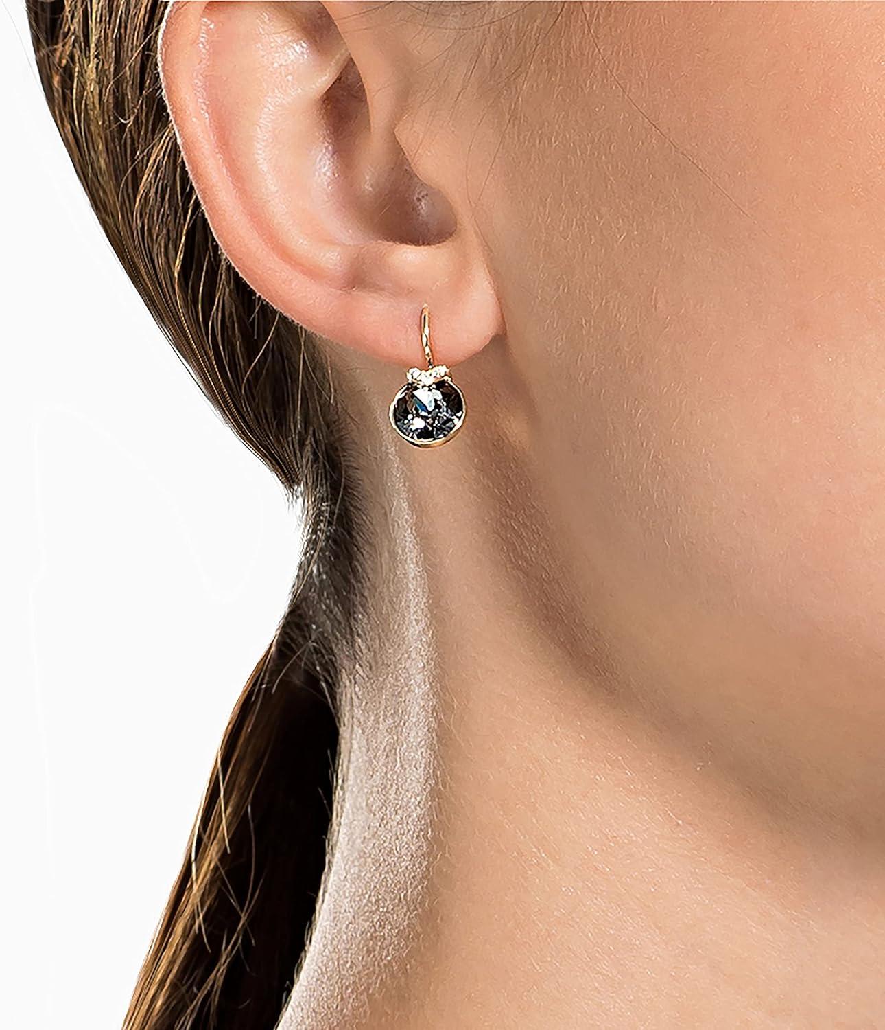 imageSwarovski Bella V Crystal Earrings Grey Yellow Clear Rose Color Crystals Part of the Swarovski Bella V CollectionEarrings Gray