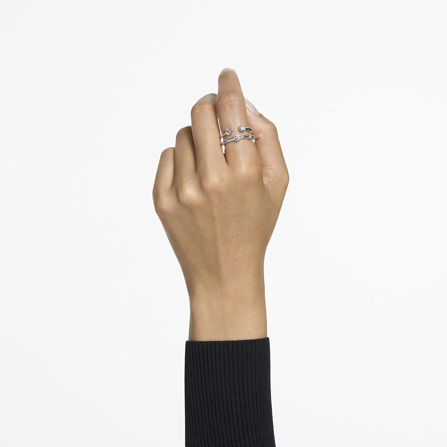 imageSwarovski Constella Crystal Necklace Jewelry Collection Rose Gold Tone Gold Tone and Rhodium FinishesSize 52 US Size 6