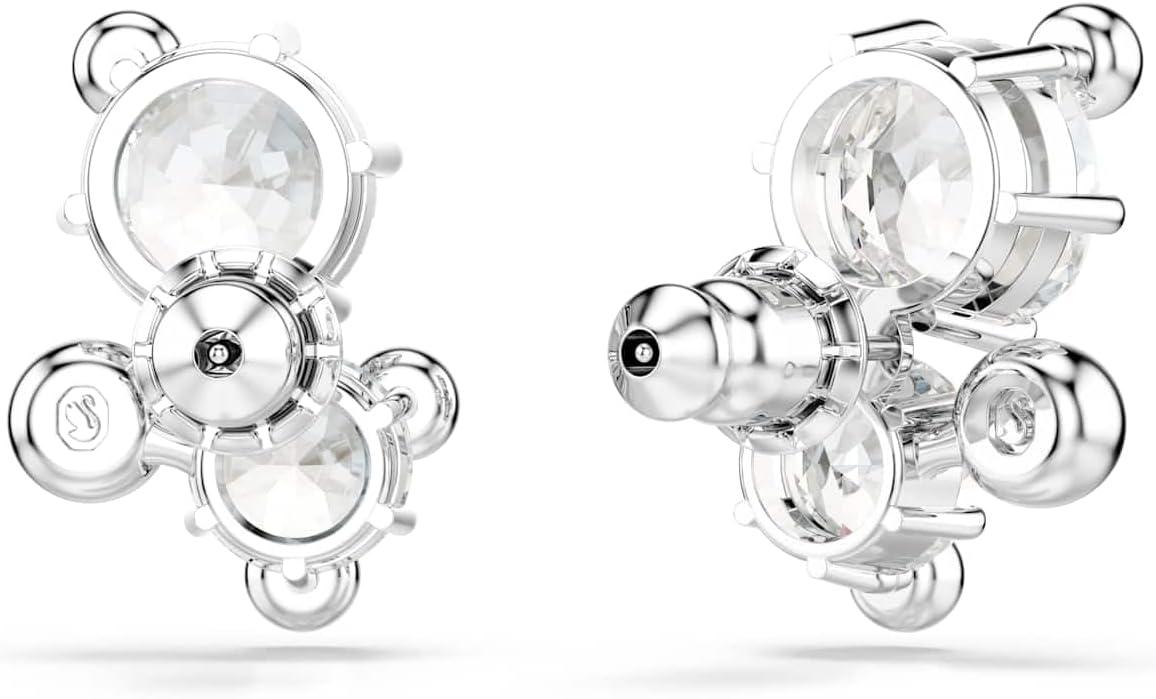 imageSwarovski Constella stud earrings Round cut White Rhodium finish