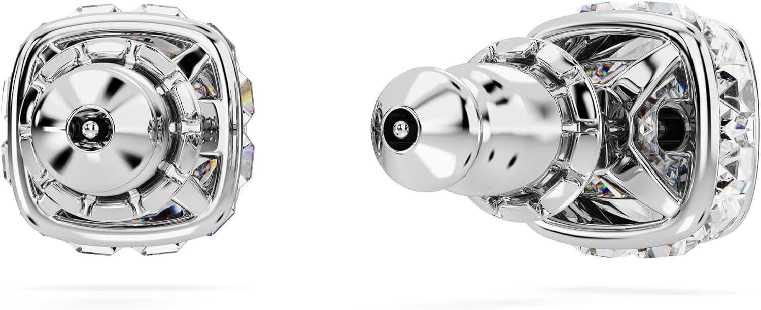 imageSwarovski Crystal Chroma Jewelry Collection Heart Shaped Crystal Latch Back Earring Closure Lobster Claw Clasp BraceletApril Clear