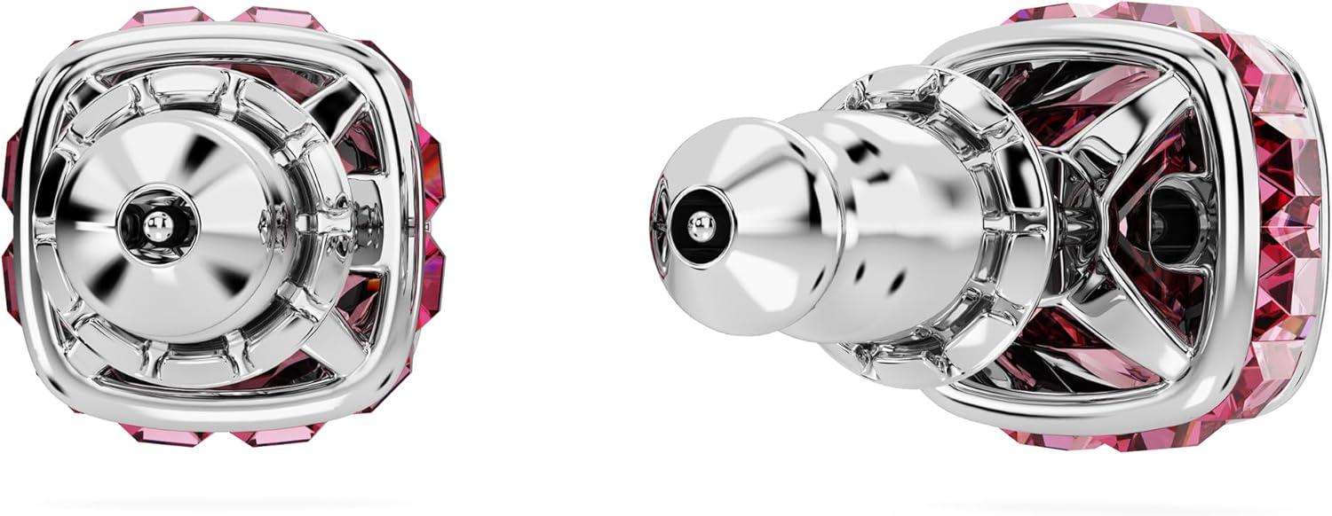 imageSwarovski Crystal Chroma Jewelry Collection Heart Shaped Crystal Latch Back Earring Closure Lobster Claw Clasp BraceletOctober Pink