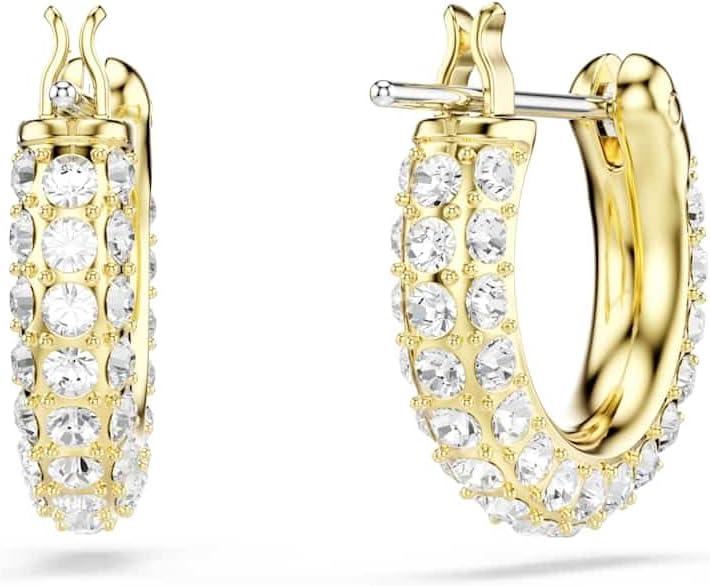 imageSwarovski Dextera hoop earrings Pav Mini White Goldtone finish