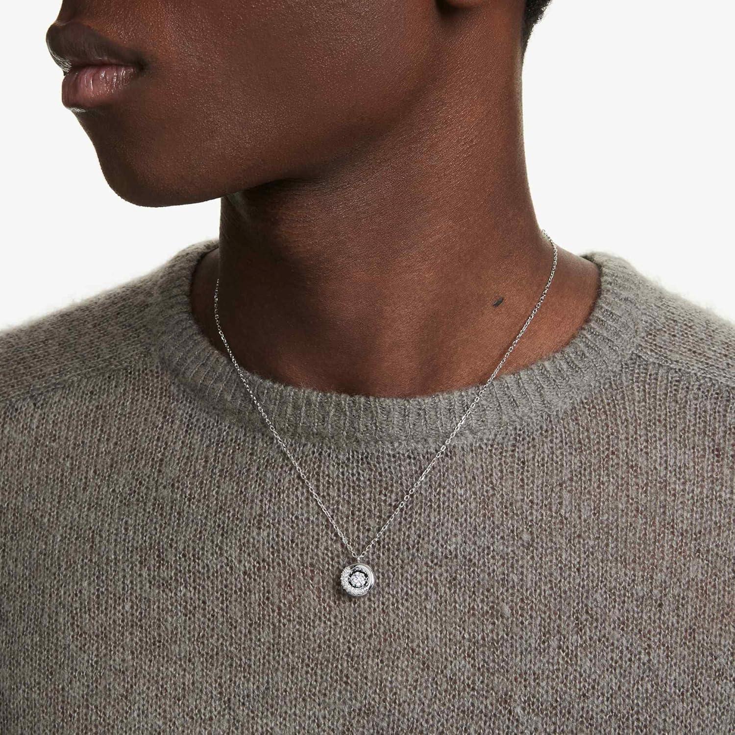 imageSwarovski Dextera pendant Round cut White Rhodium plated