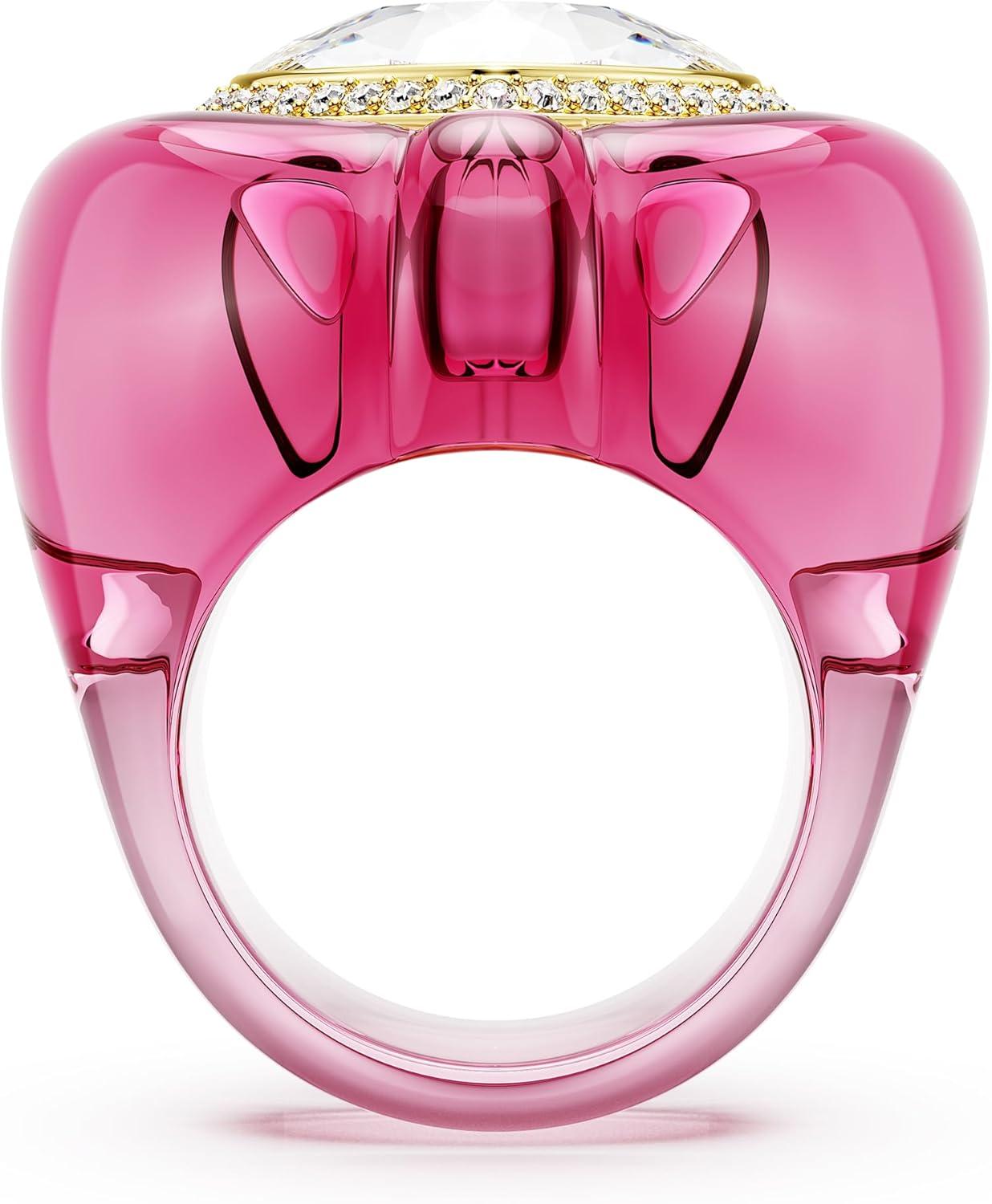 imageSwarovski Dulcis cocktail ring Heart cut Pav Heart Pink Size 6 34