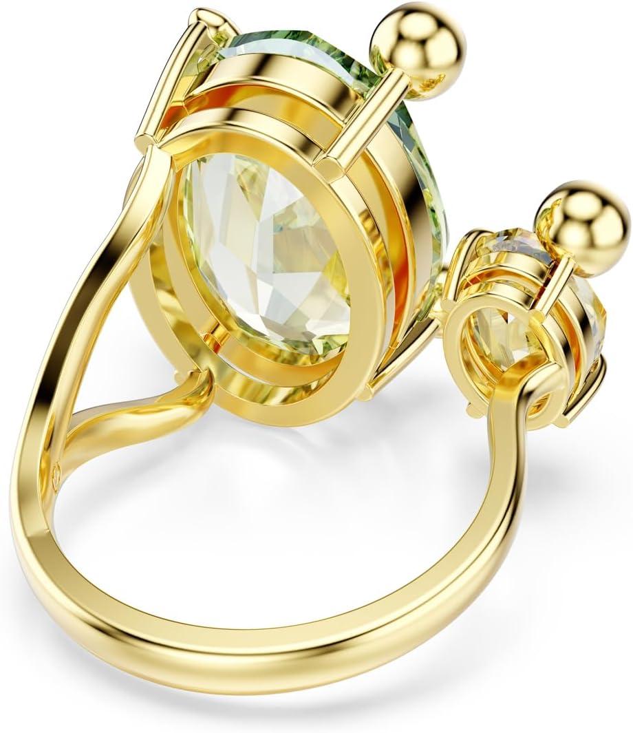 imageSwarovski Gema open ring Mixed cuts Multicolored Goldtone Finish Size 6 34