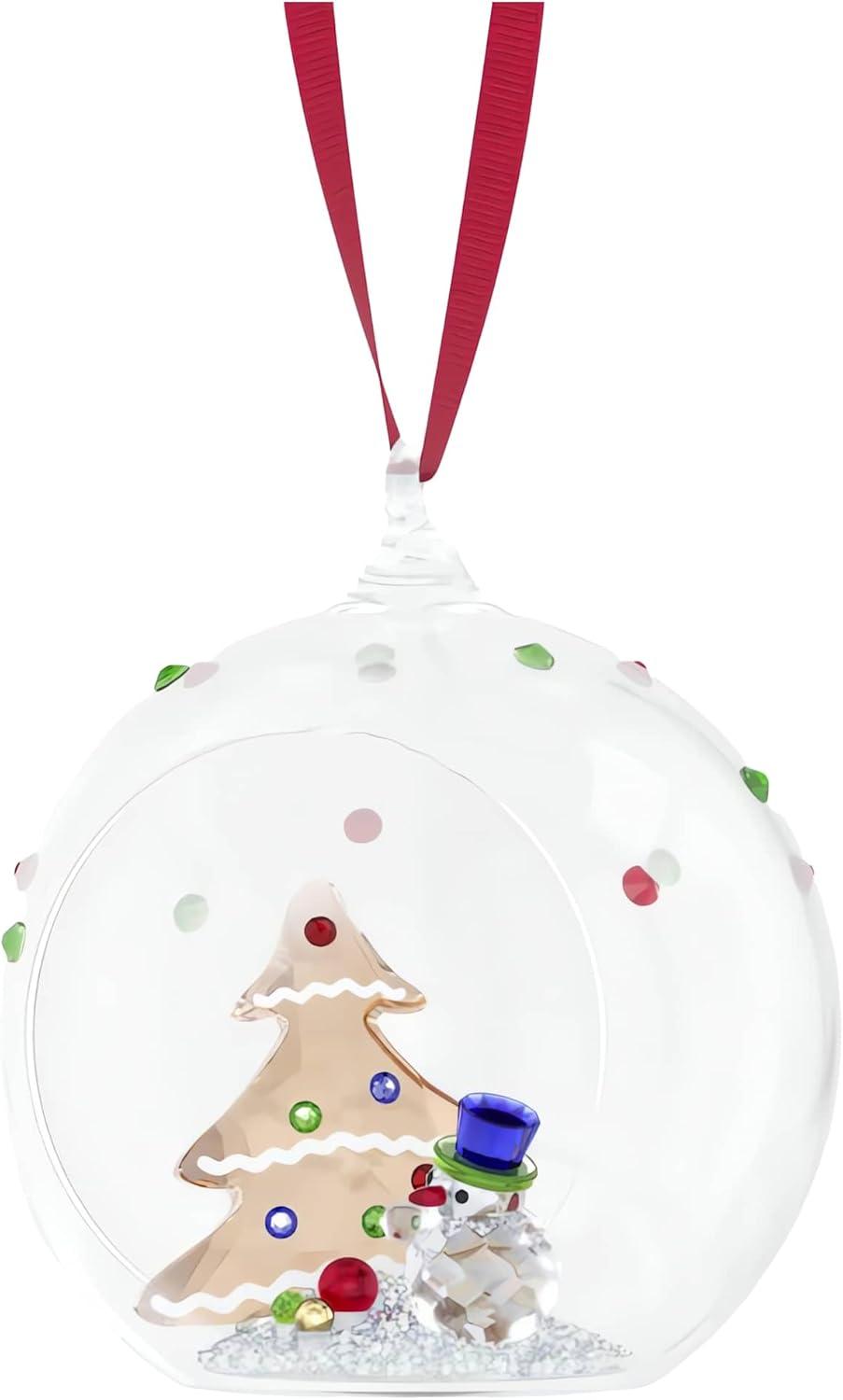 imageSwarovski Holiday Cheers Tree and Snowman Ball Ornament