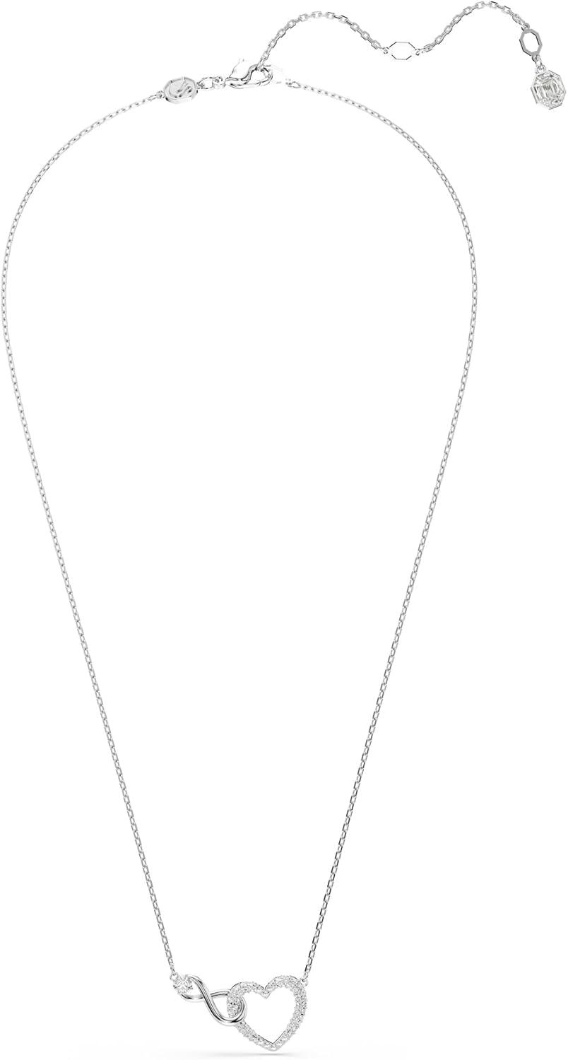 imageSwarovski Hyperbola Pendant Heart And Infinity Clear Rhodium Finished