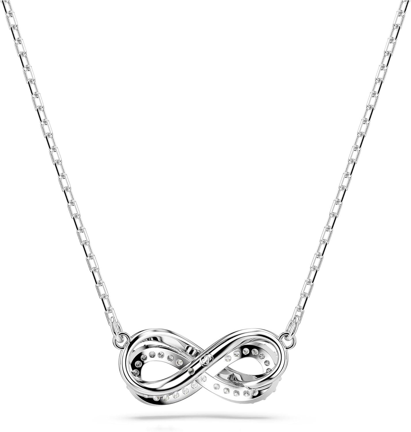 imageSwarovski Hyperbola Pendant Necklace CollectionHorizontal Infinity Rhodium finished