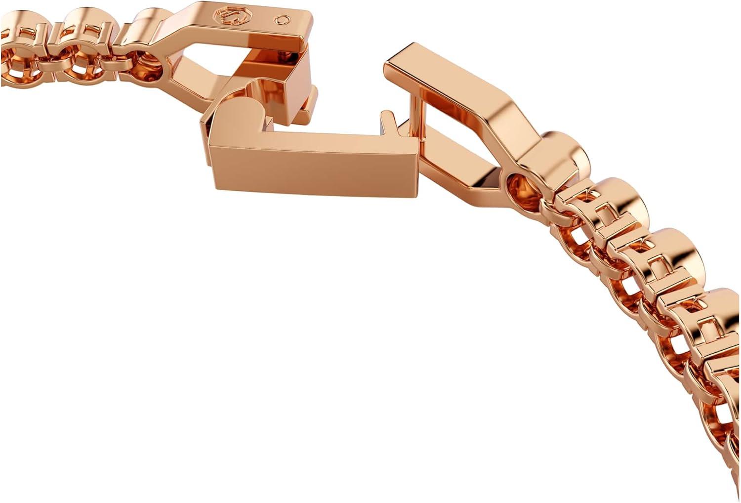 imageSwarovski Imber Emily Tennis bracelet Round cut Black Rose goldtone finish