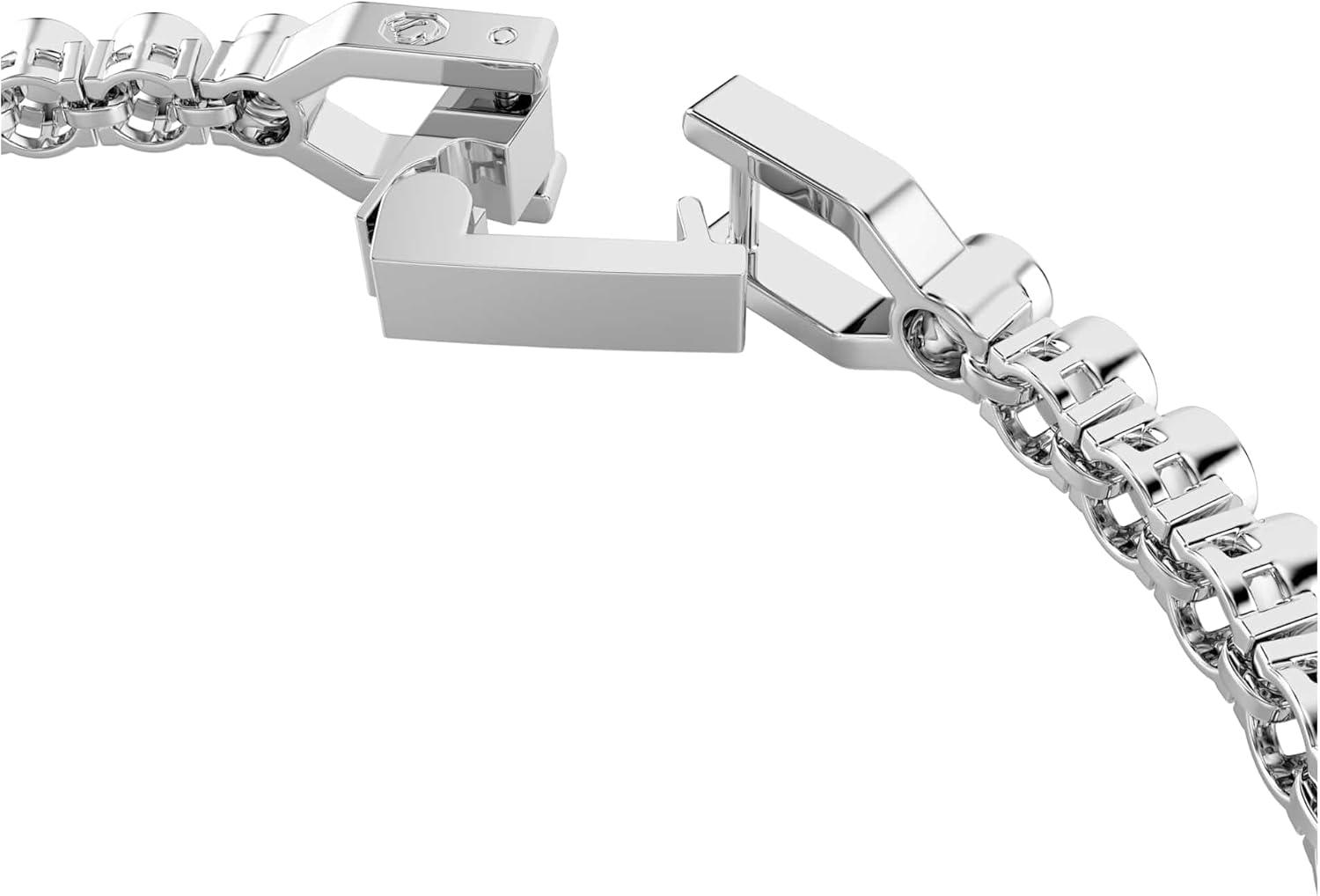 imageSwarovski Imber Emily Tennis bracelet Round cut Blue Rhodium finish