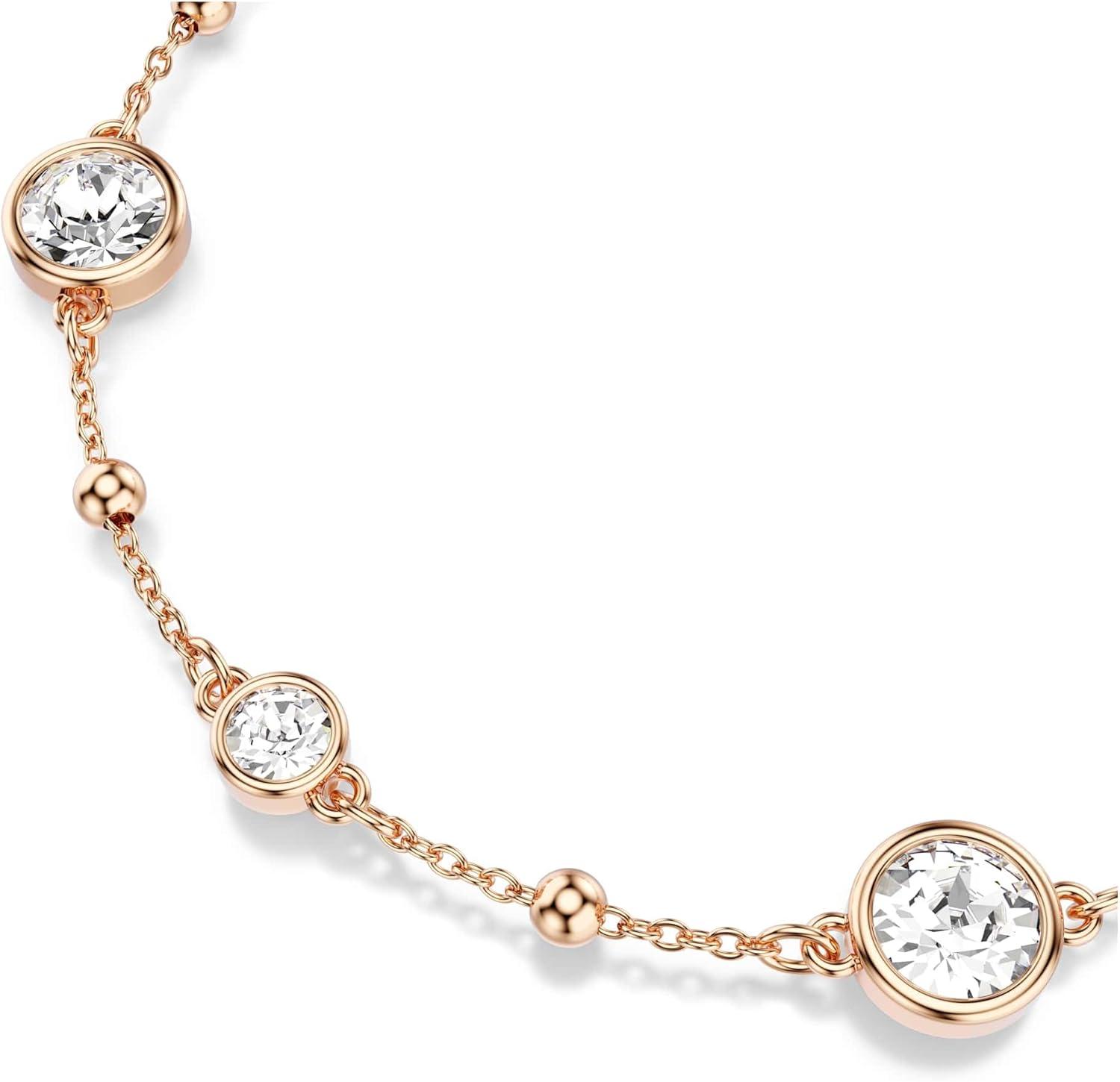 imageSwarovski Imber bracelet Round cut White Rose goldtone plated