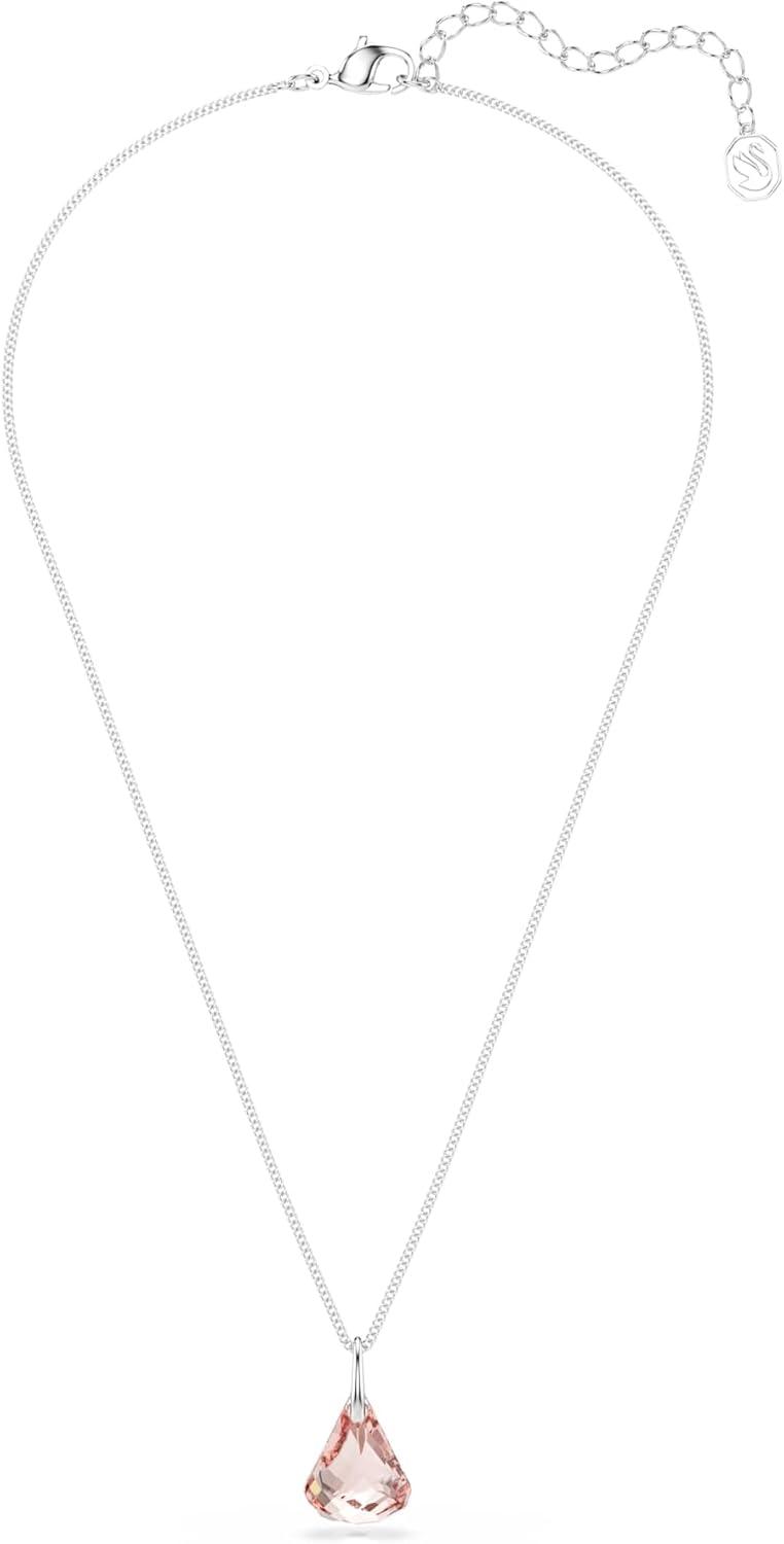 imageSwarovski Lunar drop pendant Pink Rose goldtone finish