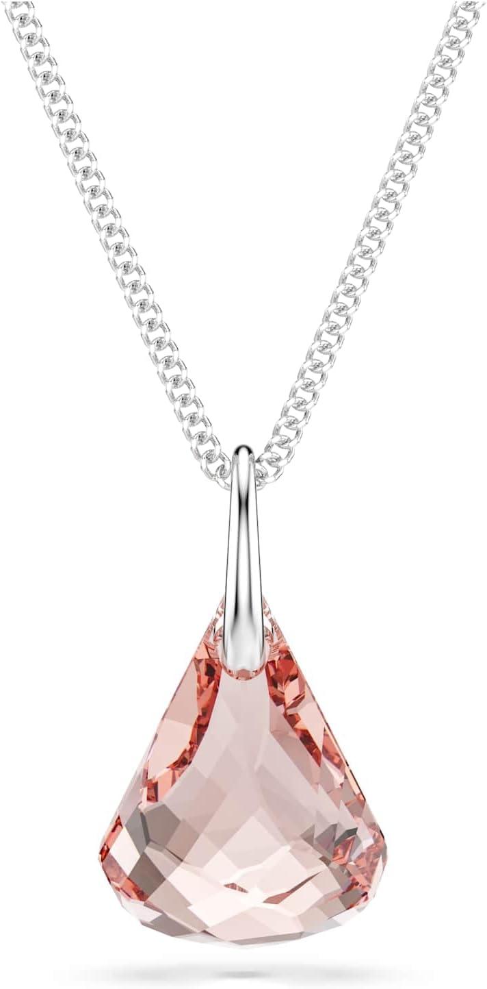 imageSwarovski Lunar drop pendant Pink Rose goldtone finish