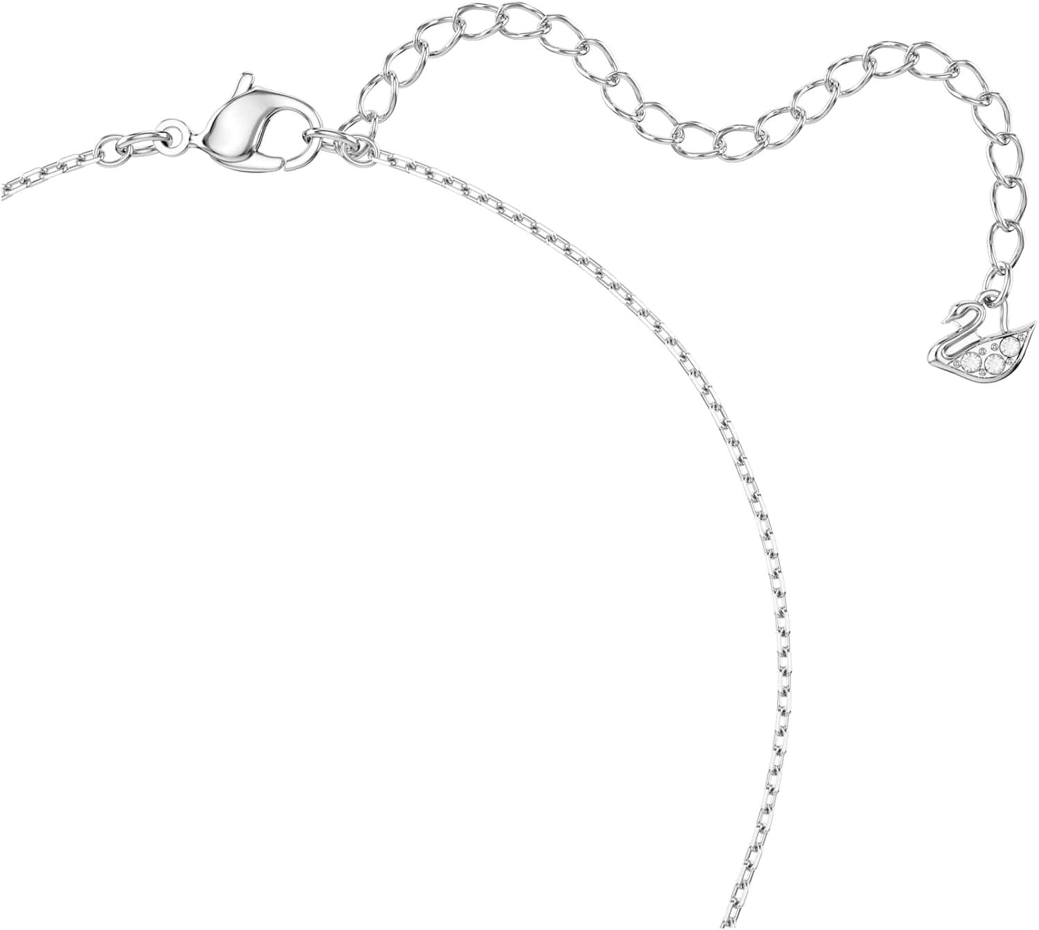 imageSwarovski Matrix Pendant Earrings Square Cut Blue Crystal Rhodium FinishBlue Crystal Necklace