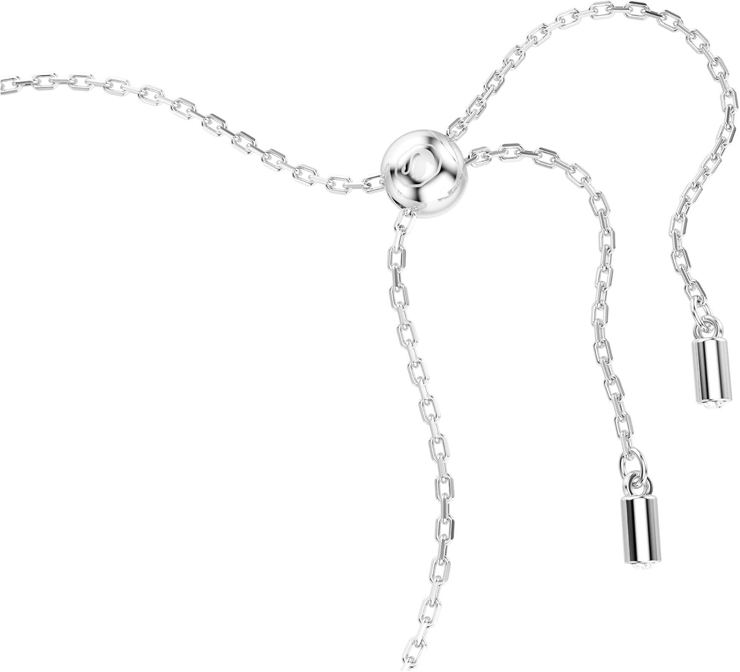 imageSwarovski Matrix Tennis Bracelet Green Blue Crystals Rhodium FinishBlue Crystal