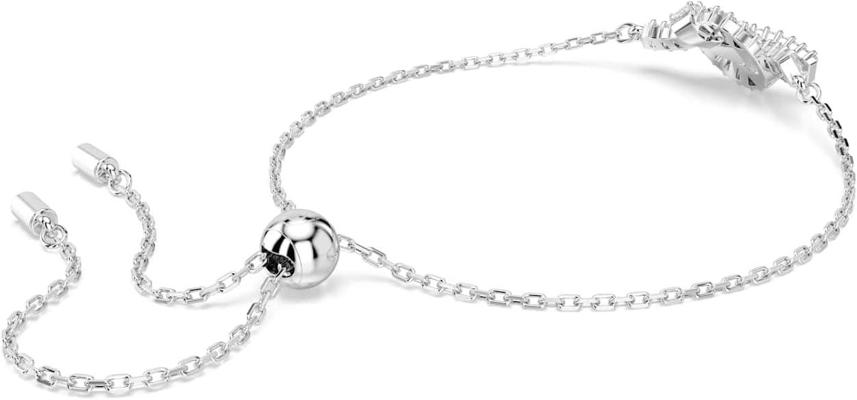 imageSwarovski Matrix bracelet Baguette cut Knot White Rhodium plated