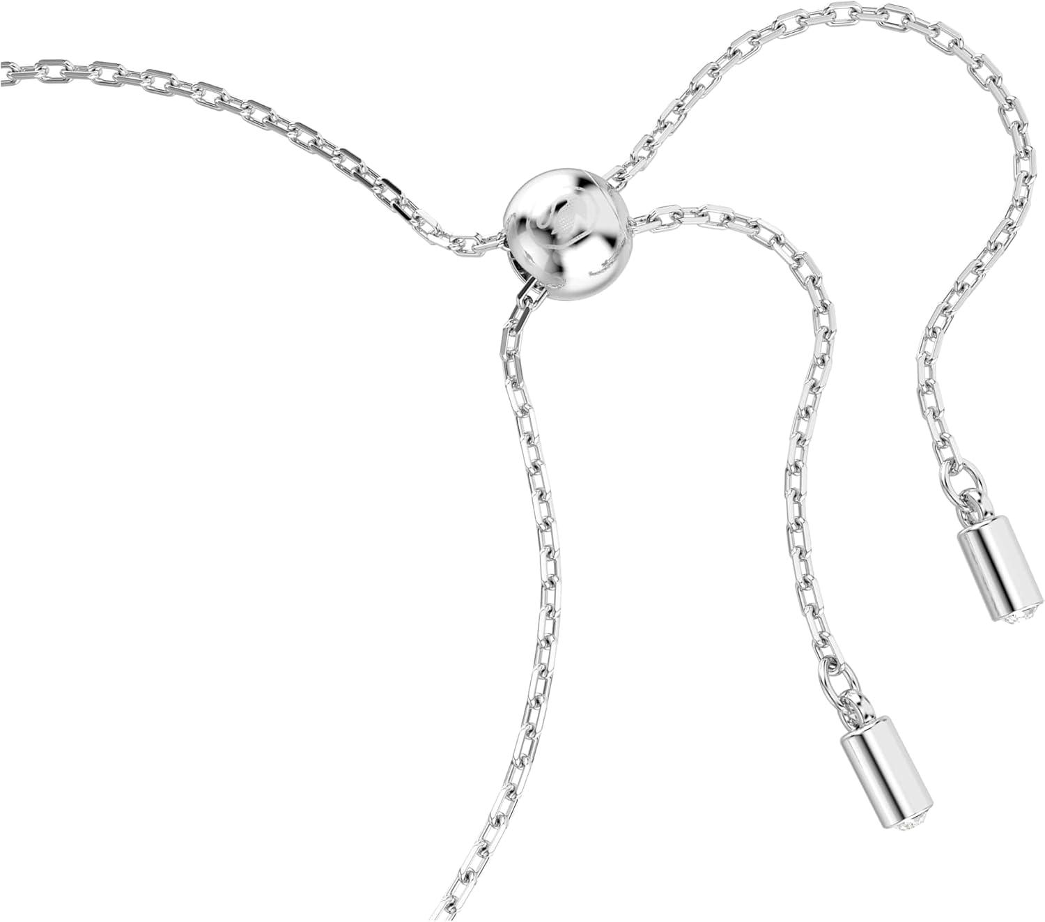 imageSwarovski Matrix bracelet Baguette cut Knot White Rhodium plated