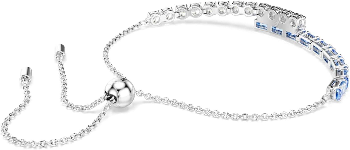 imageSwarovski Matrix bracelet Mixed cuts Blue Rhodium plated
