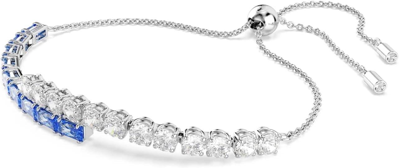 imageSwarovski Matrix bracelet Mixed cuts Blue Rhodium plated