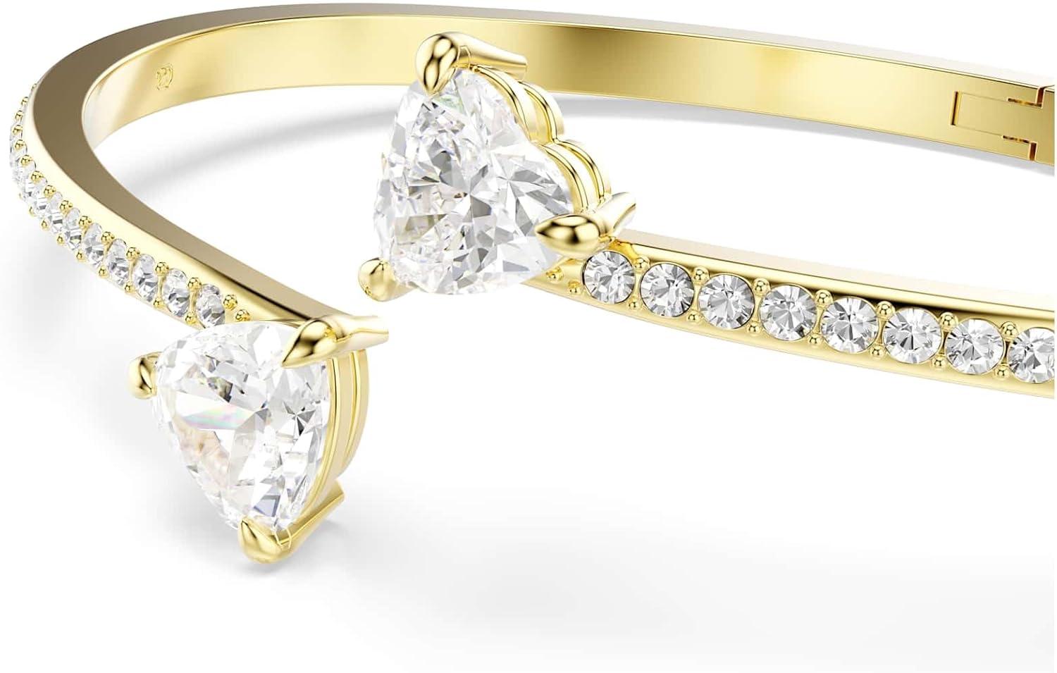 imageSwarovski Mesmera bangle Heart White Goldtone finish