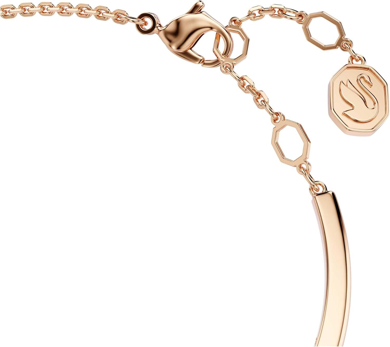 imageSwarovski Mesmera bangle Mixed cuts White Rose goldtone finish