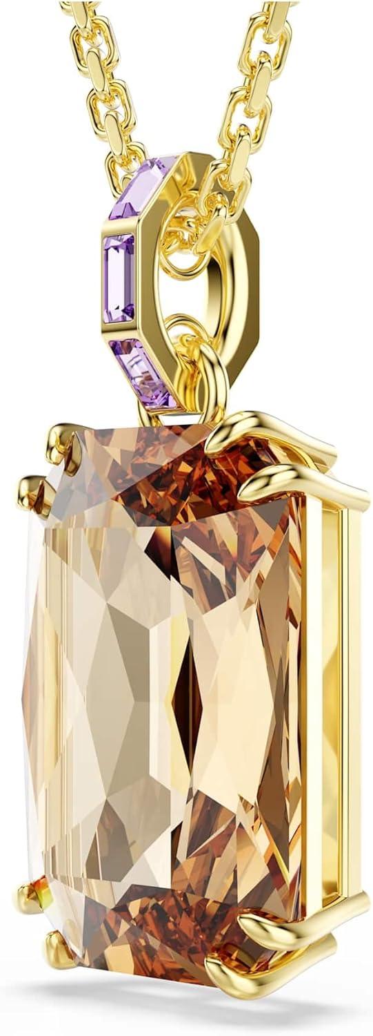 imageSwarovski Millenia pendant Octagon cut Caramel Goldtone plated