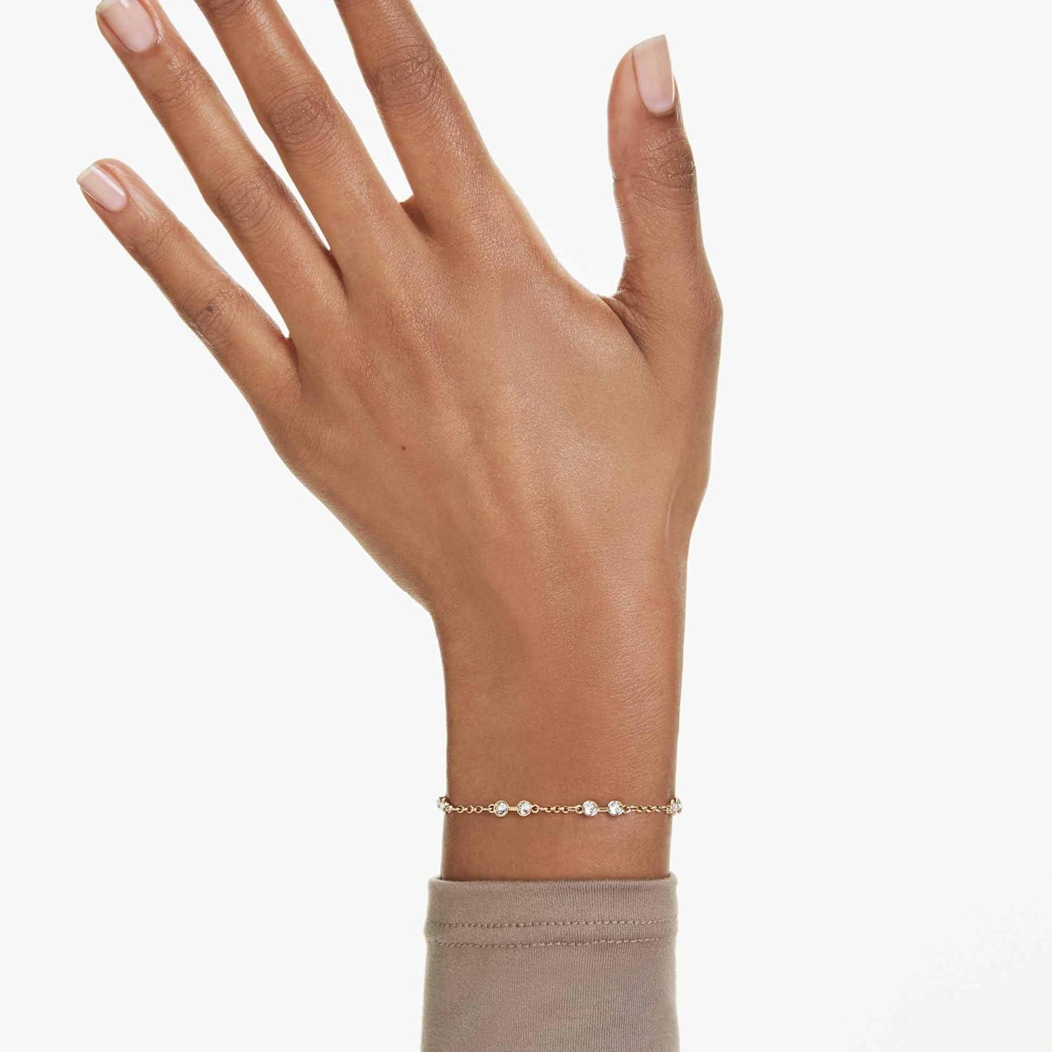 imageSwarovski Remix Collection strand Round cut White Goldtone finish