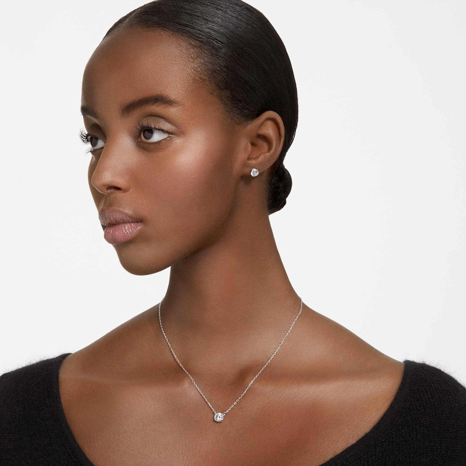 imageSwarovski Stilla Jewelry Set Clear Crystals Rhodium Finish