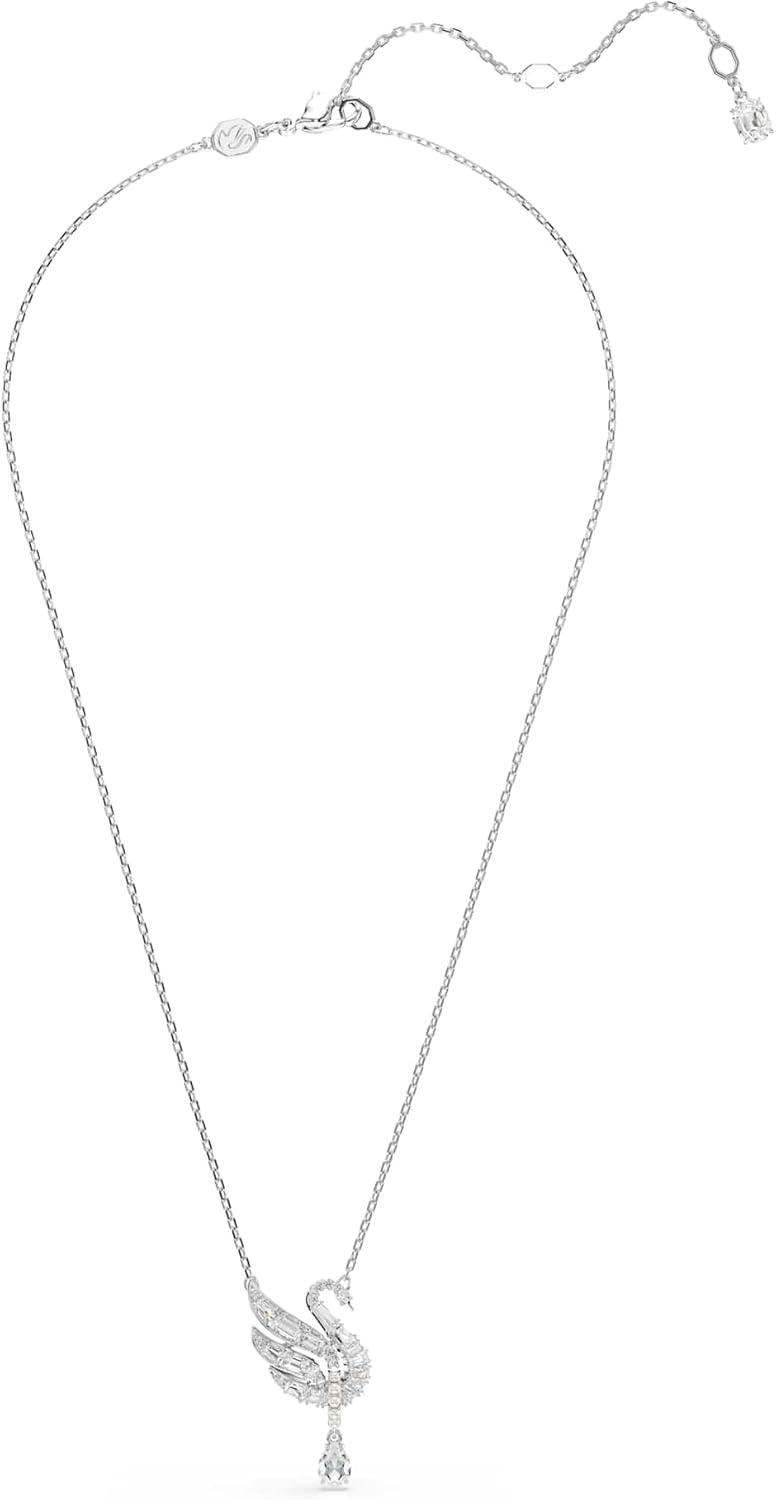 imageSwarovski Swan pendant Swan White Rhodium finish