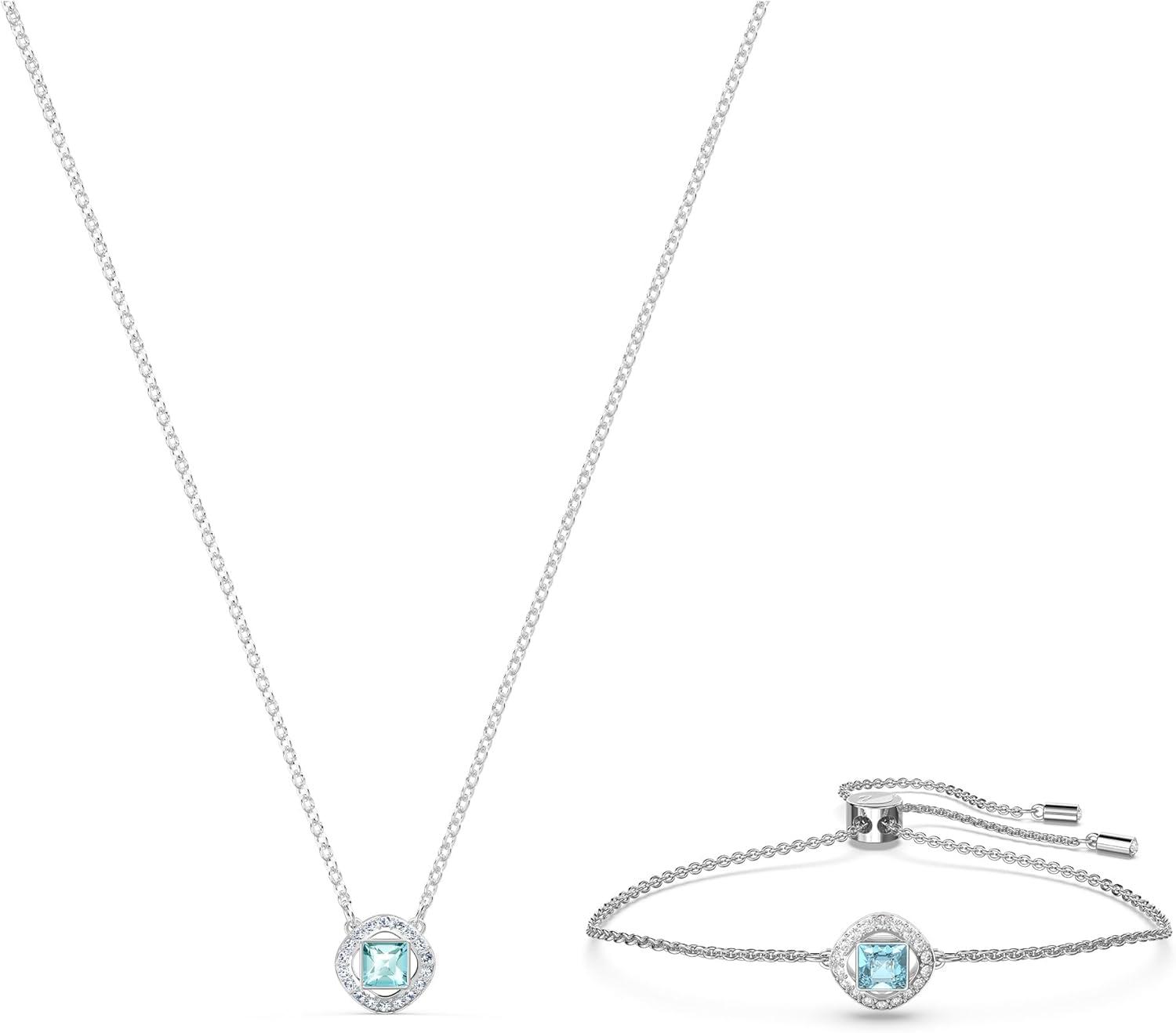 imageSwarovski Una Angelic Bracelet Collection with Cushion Cut CrystalsAqua
