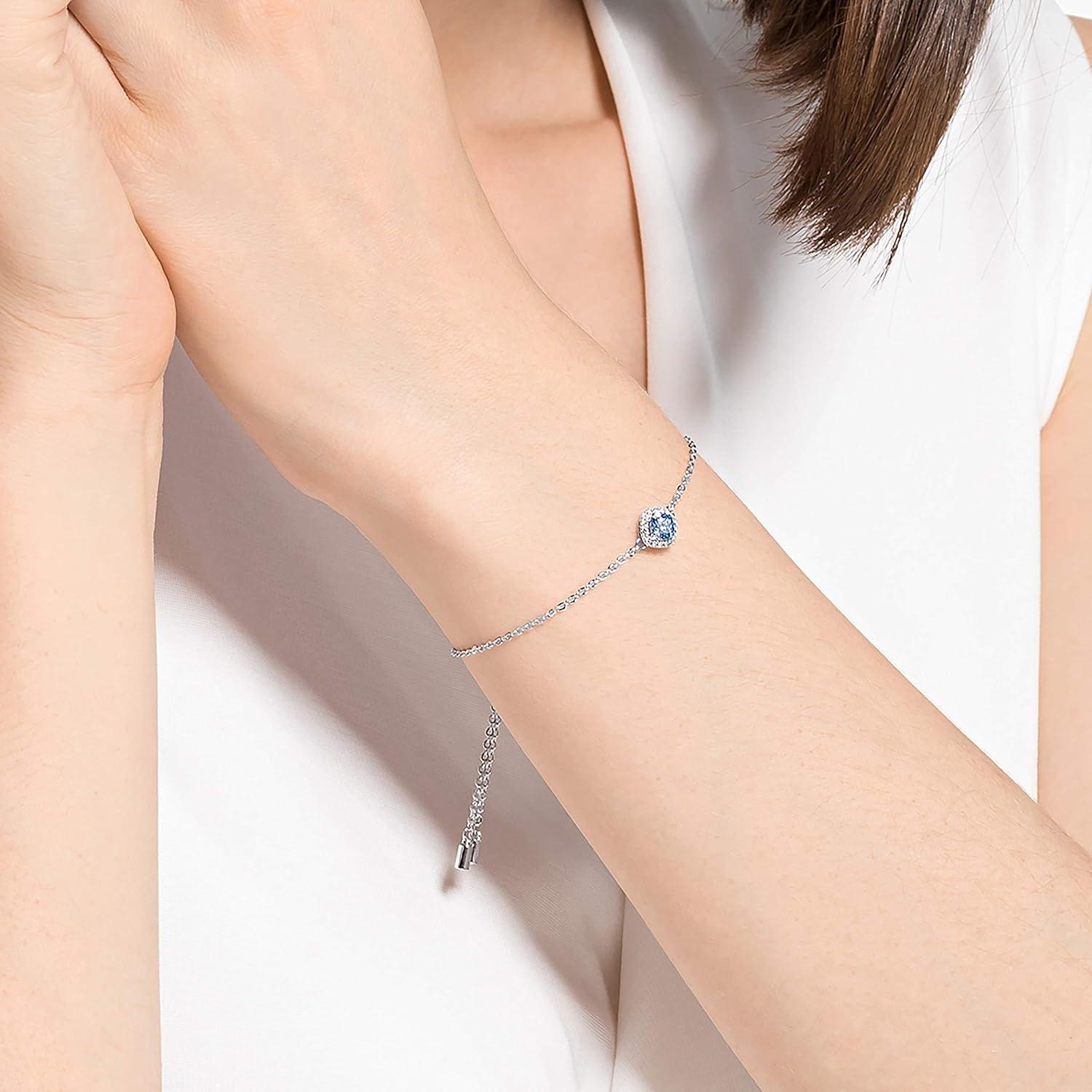 imageSwarovski Una Angelic Bracelet Collection with Cushion Cut CrystalsLight Blue