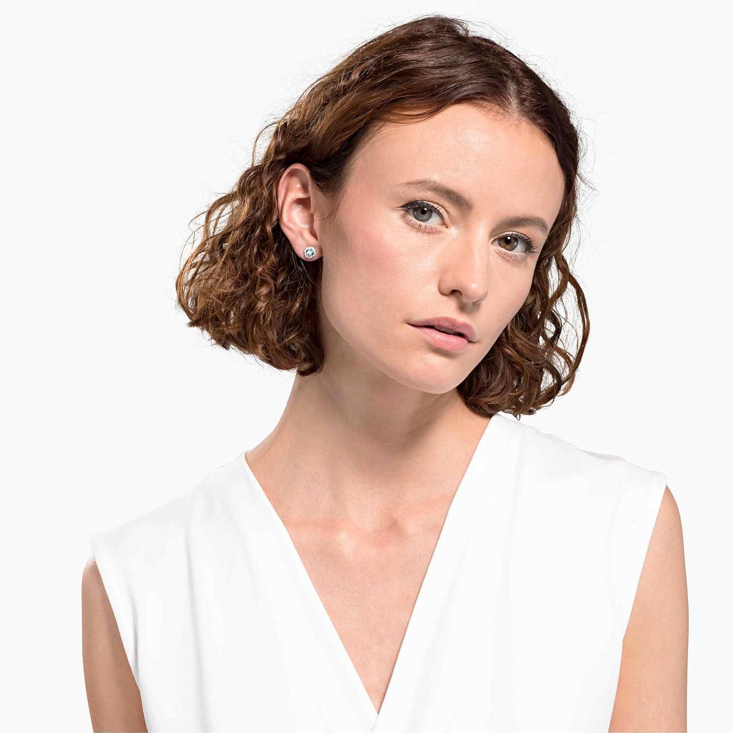 imageSwarovski Una Angelic Crystal Stud Earrings CollectionAqua