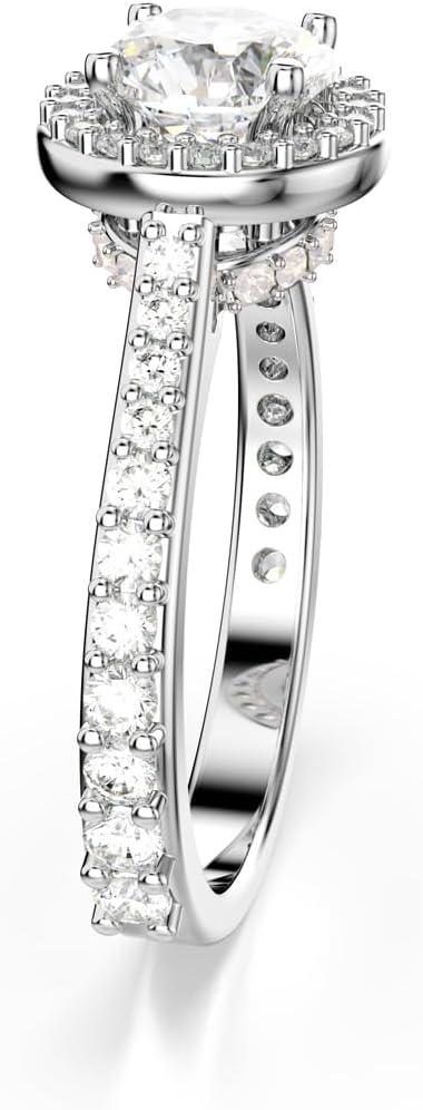 imageSwarovski Una Angelic ring Round cut Clear Silvertone finish Size 6 34