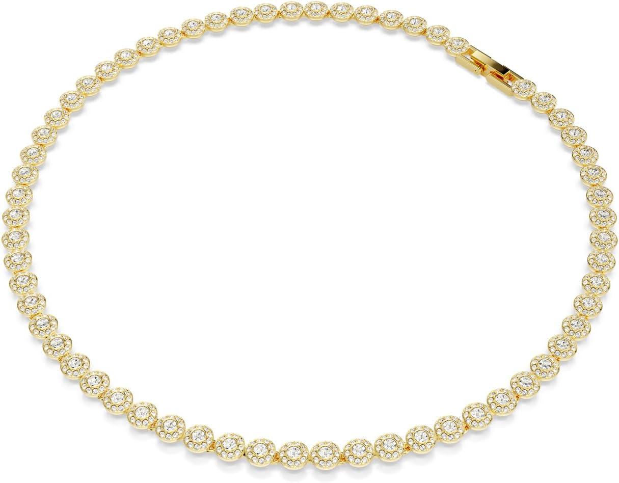 imageSwarovski Una Angelic set Round cut clear Goldtone finish