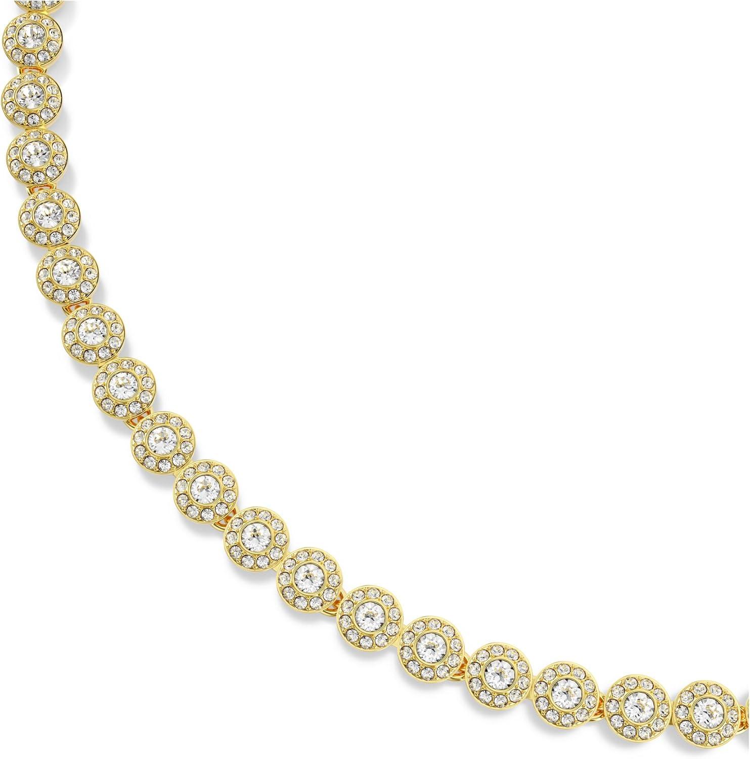 imageSwarovski Una Angelic set Round cut clear Goldtone finish