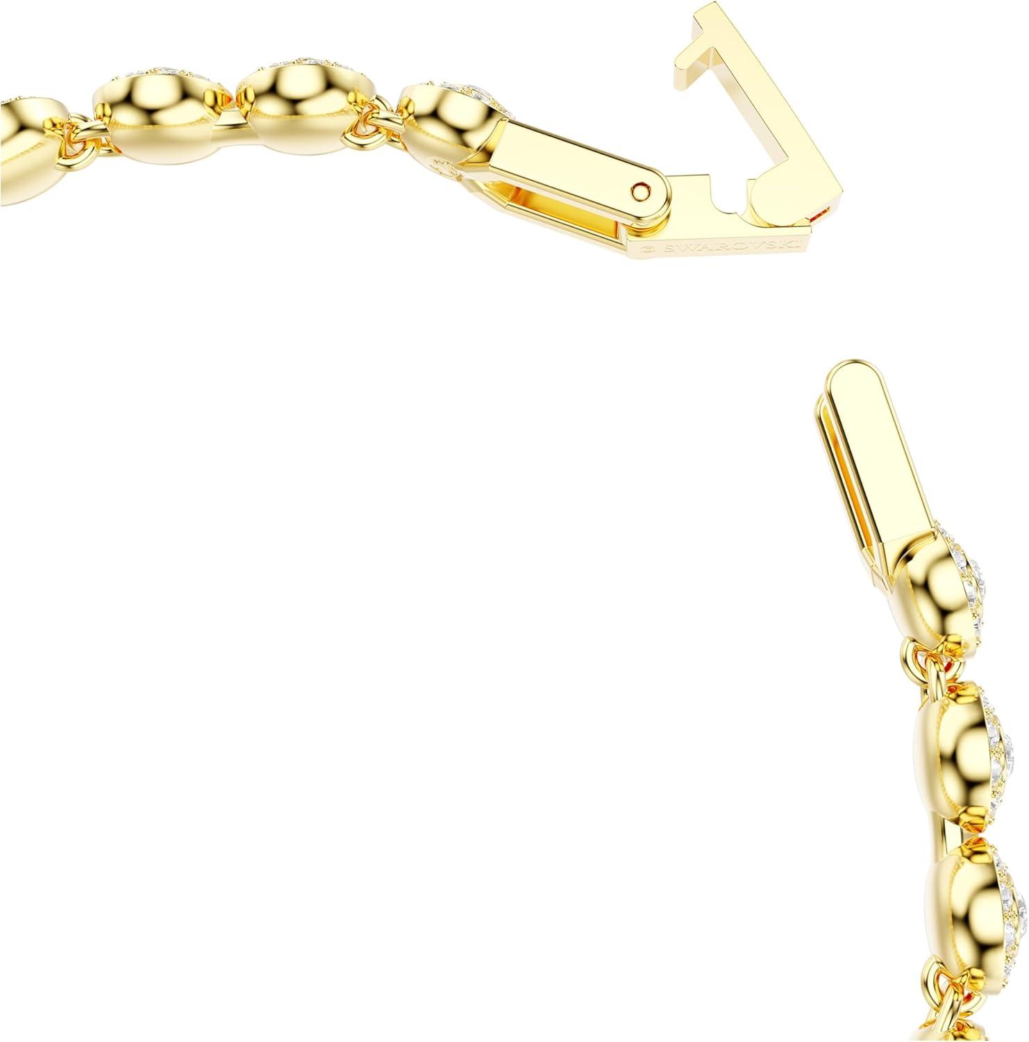 imageSwarovski Una Angelic set Round cut clear Goldtone finish