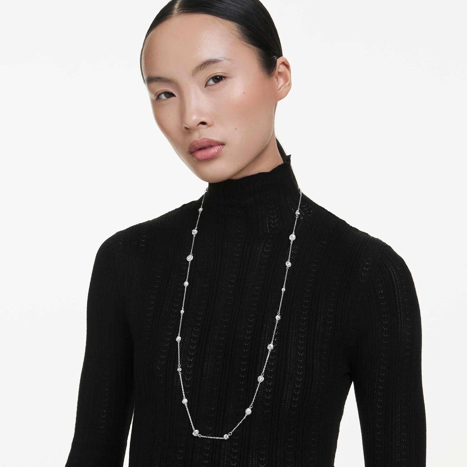 imageSwarovski Una Angelic strandage Round cut White Rhodium finish