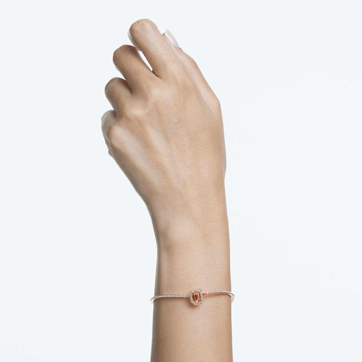 imageSwarovski Una Bangle Rose Gold Tone Finish