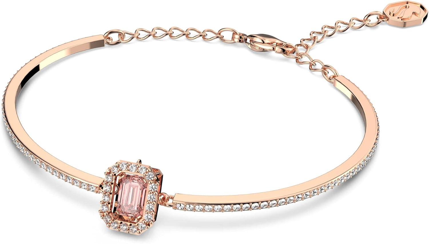 imageSwarovski Una Bangle Rose Gold Tone Finish