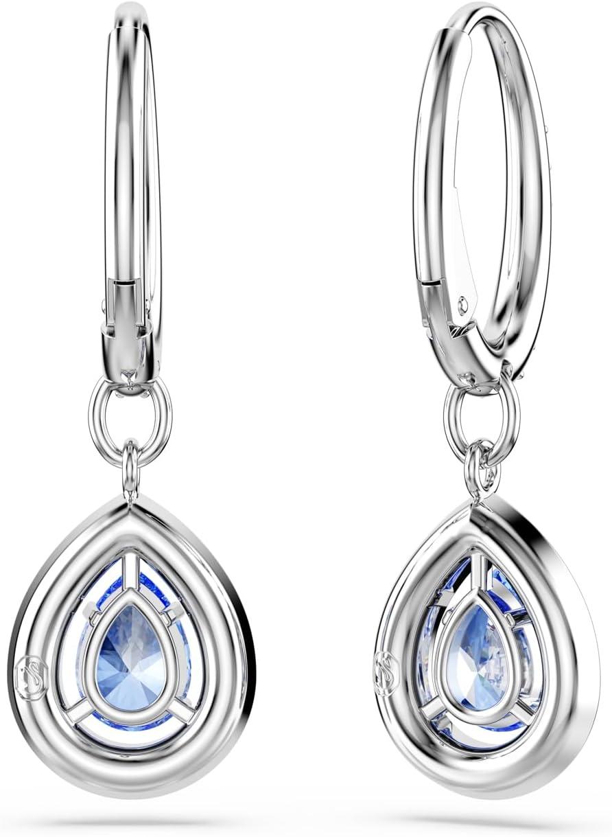 imageSwarovski Una Drop Earrings Drop Cut Blue Rhodium Finished