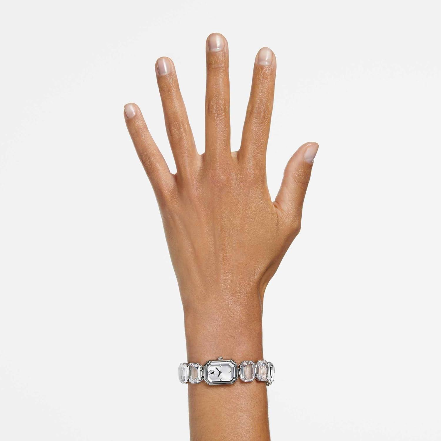 imageSwarovski Watch Octagon Cut Bracelet White Stainless Steel