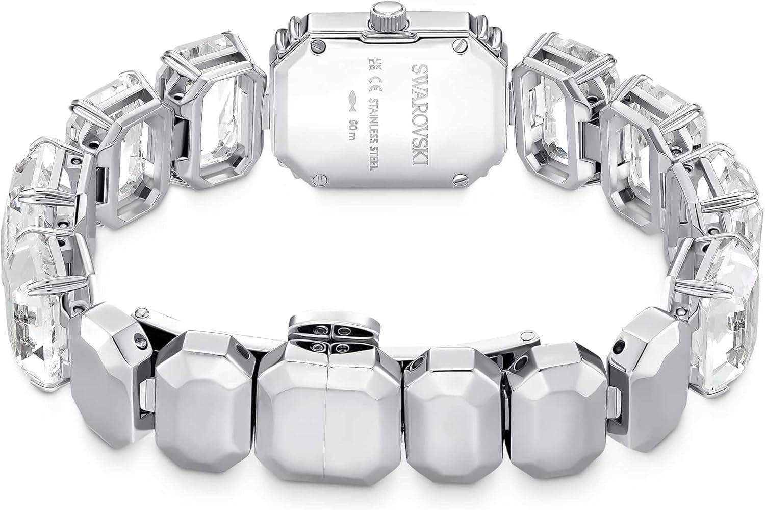 imageSwarovski Watch Octagon Cut Bracelet White Stainless Steel