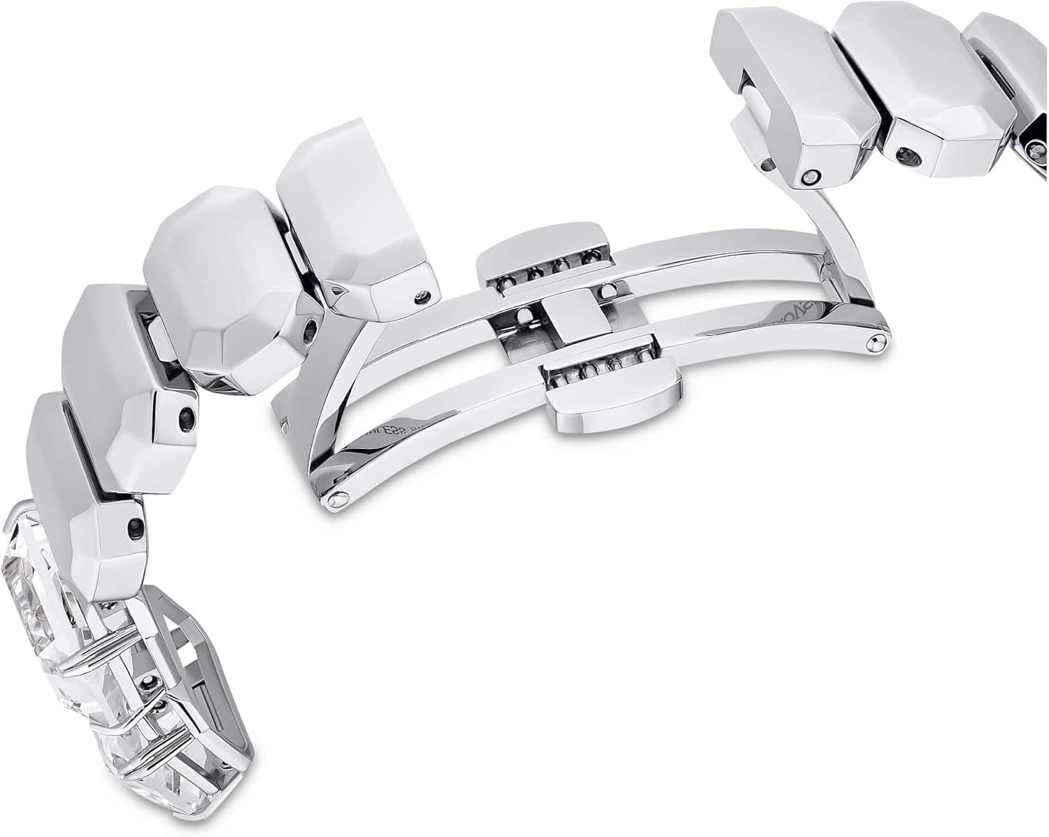 imageSwarovski Watch Octagon Cut Bracelet White Stainless Steel