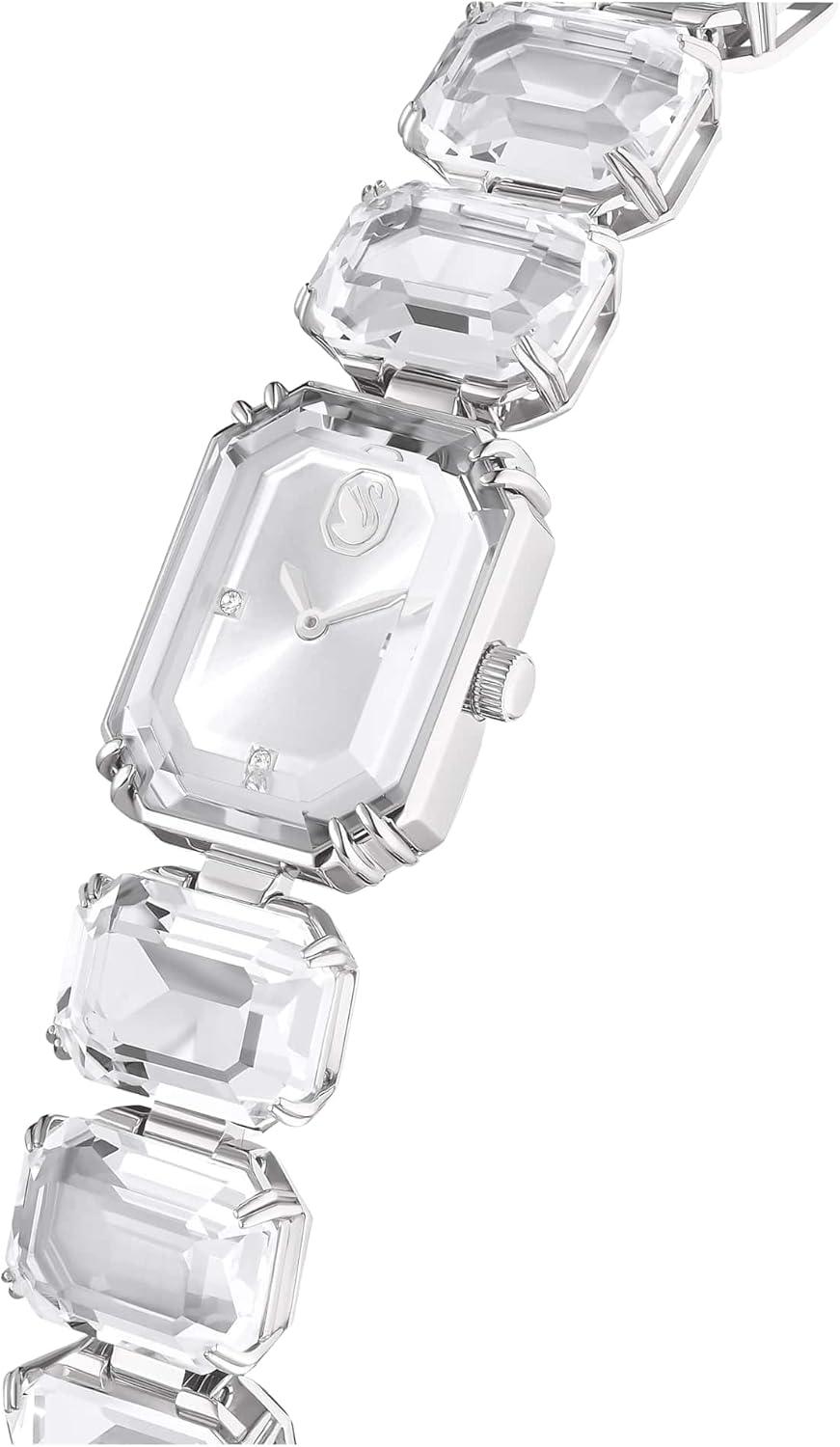 imageSwarovski Watch Octagon Cut Bracelet White Stainless Steel