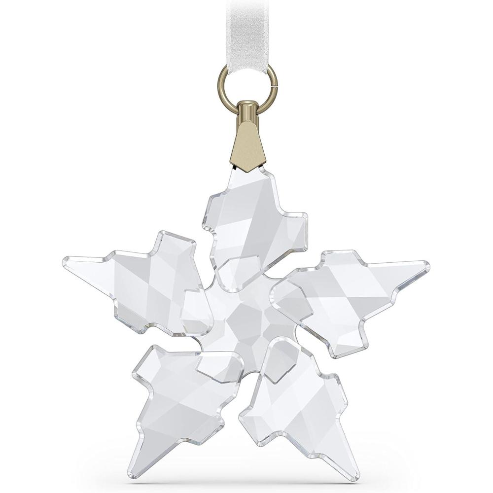 imageSWAROVSKI Christmas Ornament 2021 Annual Edition Little Star Small Clear Crystal2021 Little Snowflake  Small