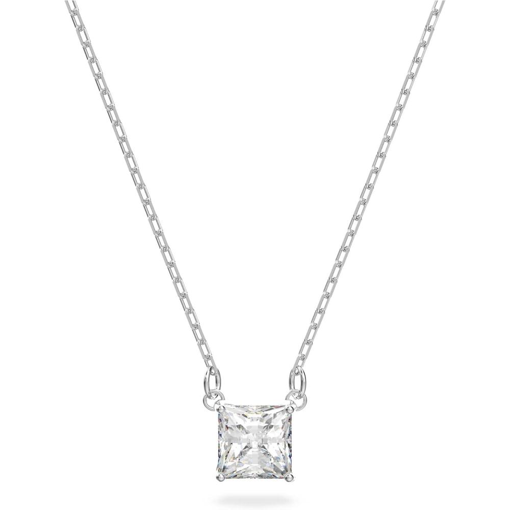 imageSwarovski Attract Crystal Necklace and Earrings Jewelry CollectionPendant Necklace  Rhodium Tone