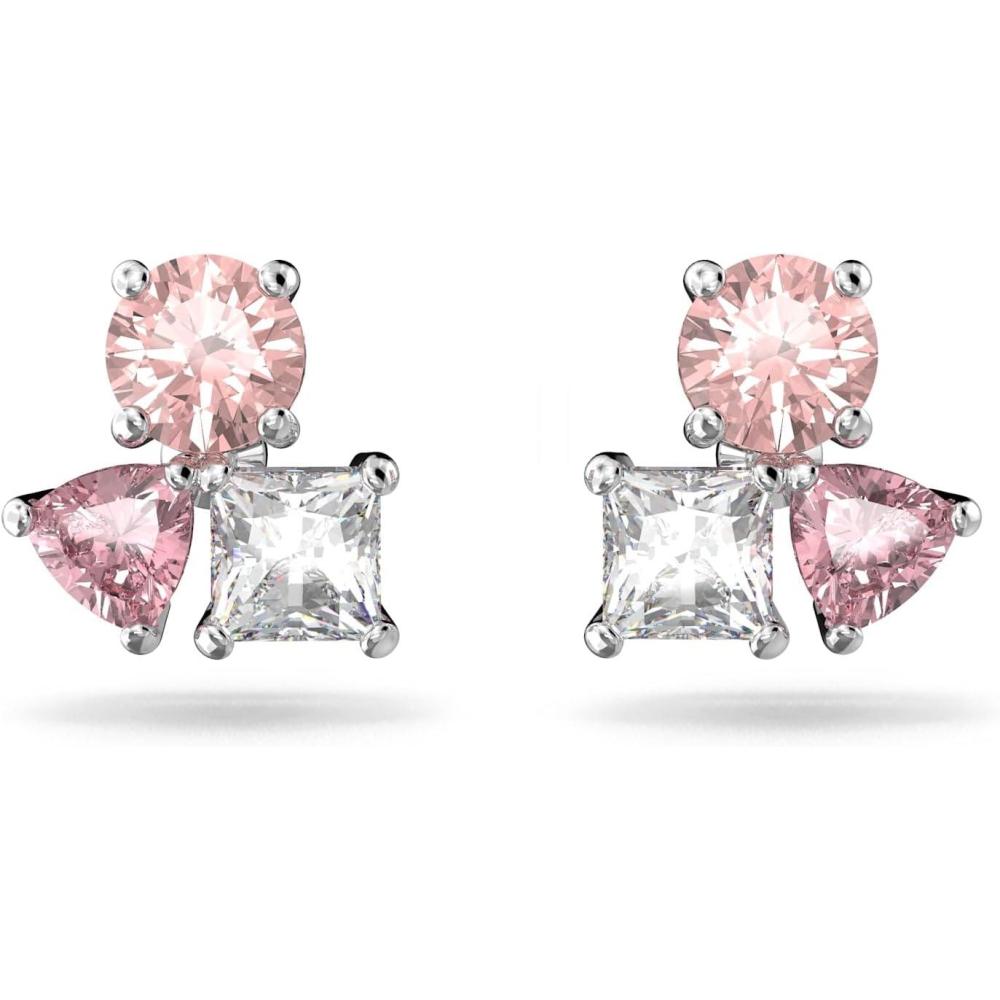 imageSwarovski Attract Crystal Necklace and Earrings Jewelry CollectionPierced Earrings  Rhodium Tone